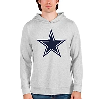 Sweat à capuche gris chiné Antigua pour homme avec logo Absolute des Cowboys de Dallas