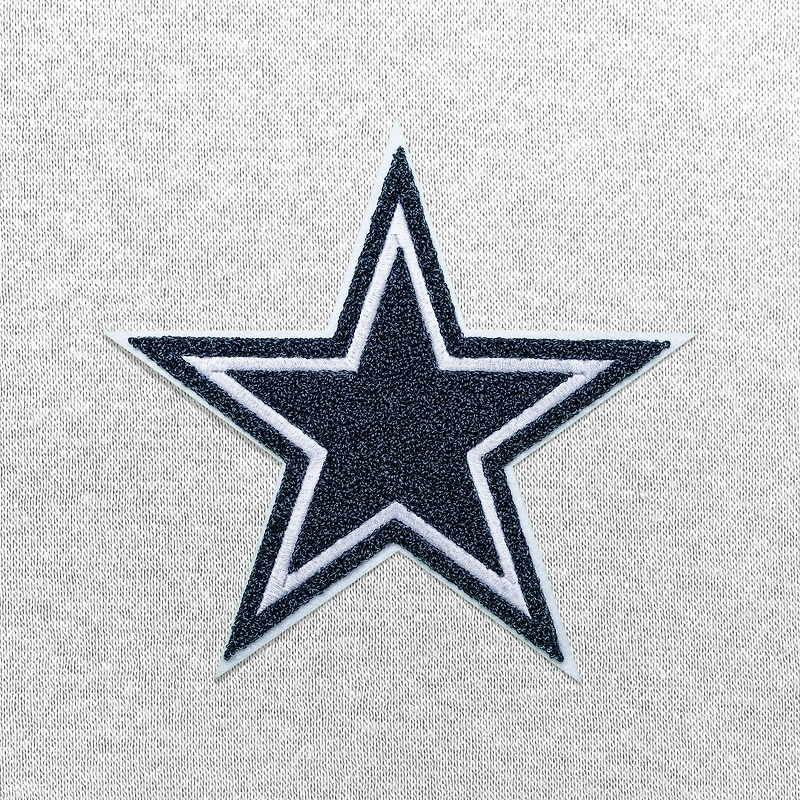 Men's Antigua White Dallas Cowboys Victory Chenille Pullover Hoodie