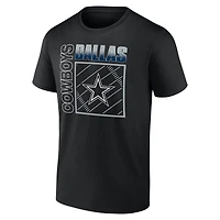Men's Black Dallas Cowboys Home Field Pop Personalized Name & Number T-Shirt