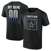 Men's Black Dallas Cowboys Home Field Pop Personalized Name & Number T-Shirt