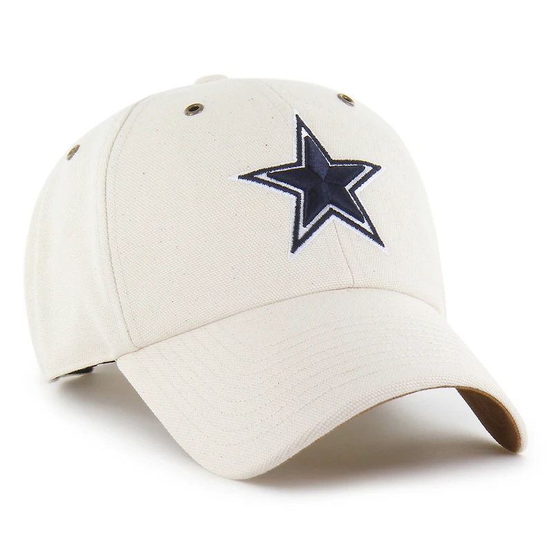 Men's Carhartt x '47 Natural Dallas Cowboys Undyed Clean Up Adjustable Hat