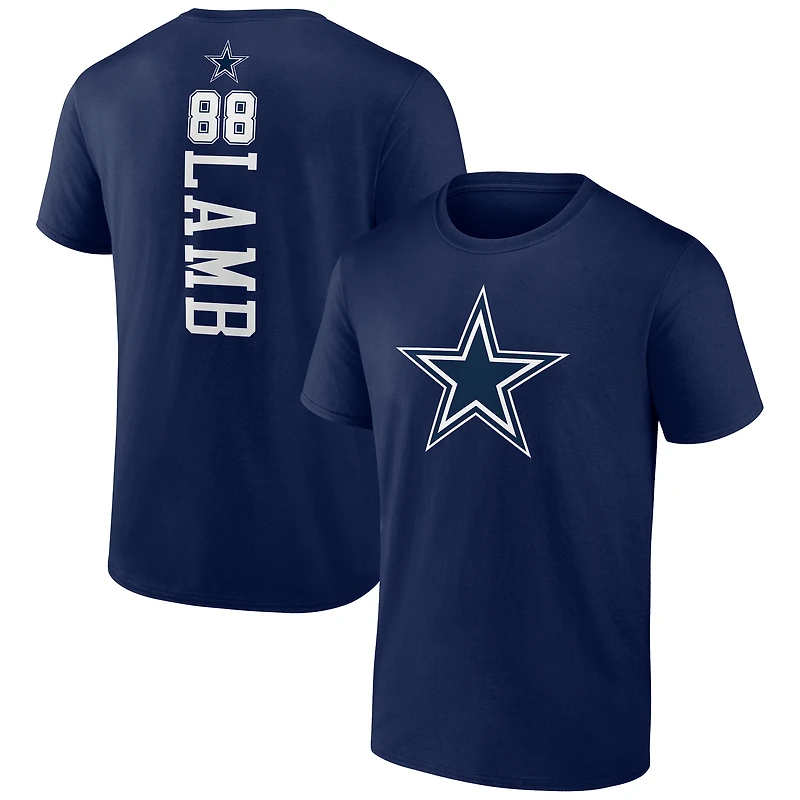 Men's CeeDee Lamb Navy Dallas Cowboys Playmaker T-Shirt