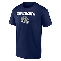 Men's CeeDee Lamb Navy Dallas Cowboys Team Wordmark Name & Number T-Shirt