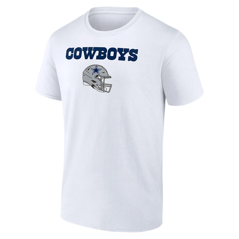 Men's CeeDee Lamb White Dallas Cowboys Team Wordmark Name & Number T-Shirt