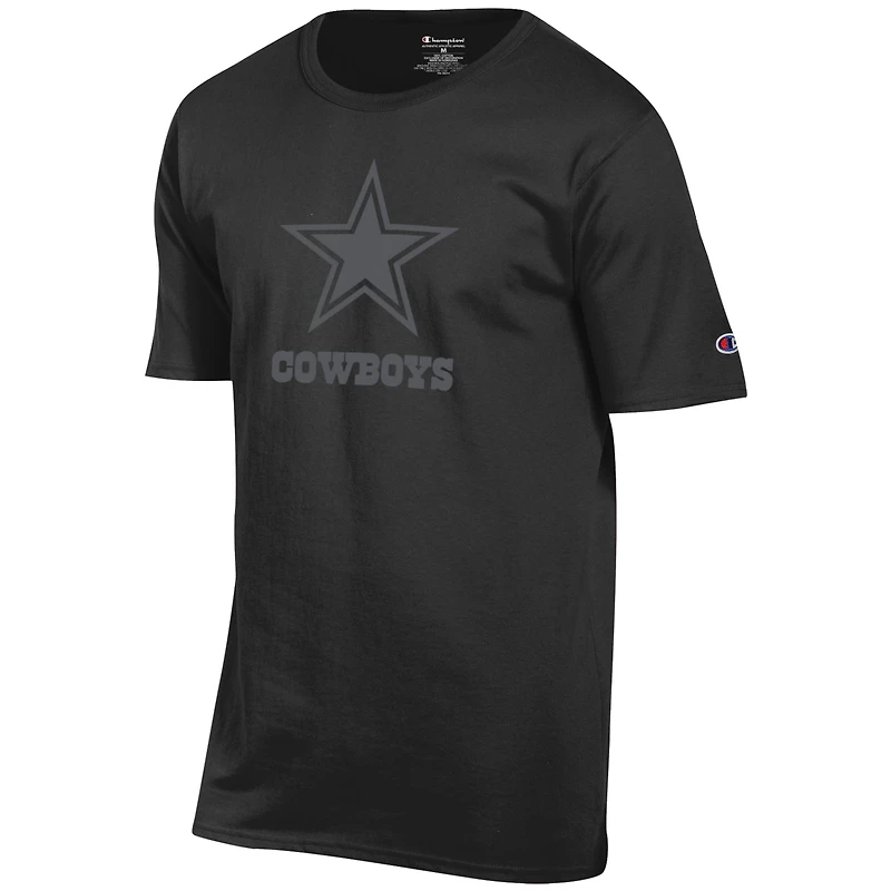 T-shirt noir à logo ton sur pour homme Champion des Cowboys de Dallas