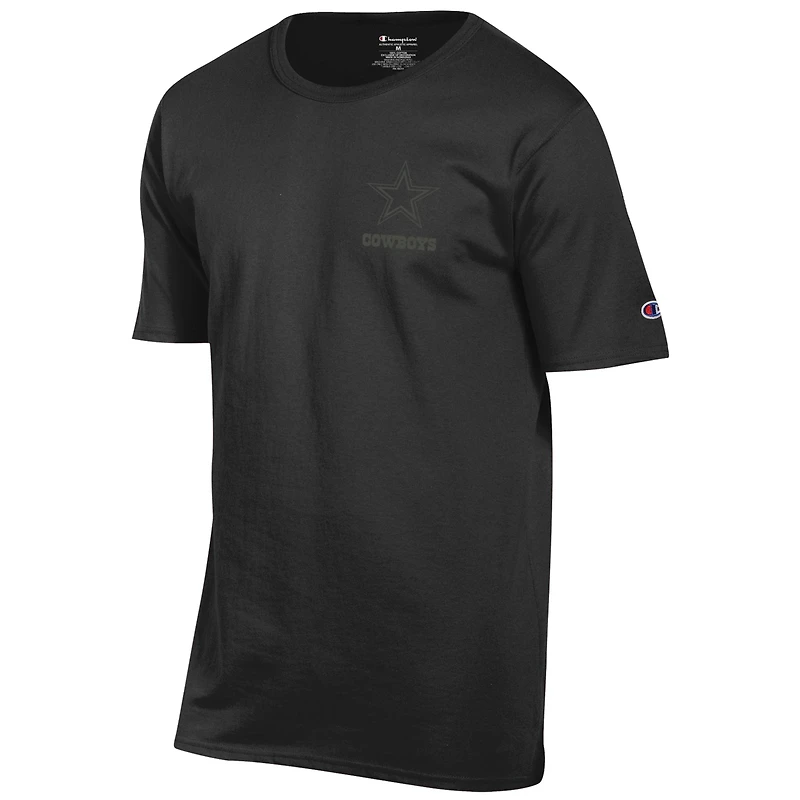 T-shirt noir à logo ton sur pour homme Champion des Cowboys de Dallas