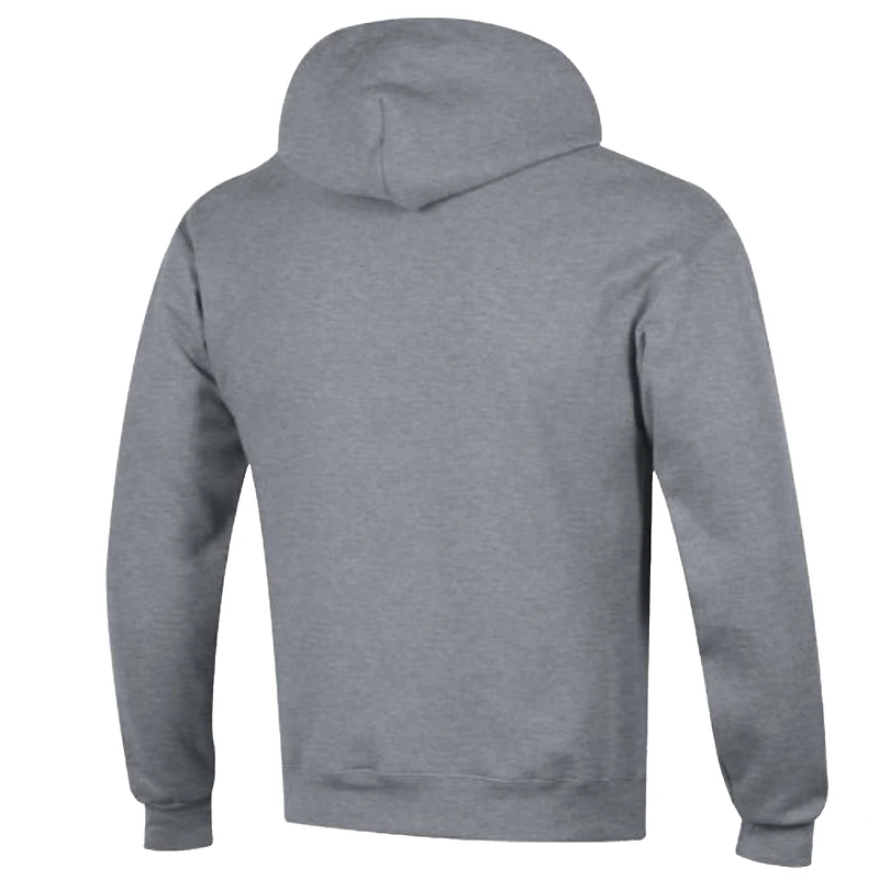 Men's Champion Gray Dallas Cowboys Powerblend Arch over Logo Hoodie