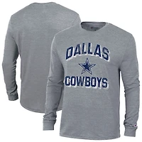 T-shirt Champion gris Dallas Cowboys Ultimate Tri-Blend pour homme