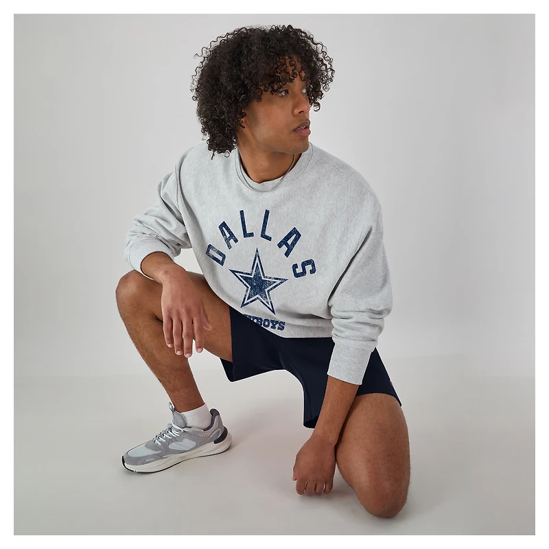 Men's Champion  Heather Gray Dallas Cowboys Reverse Weave Fleece Sweatshirt