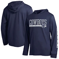 T-shirt à capuche Champion bleu marine Dallas Cowboys All-Star pour homme