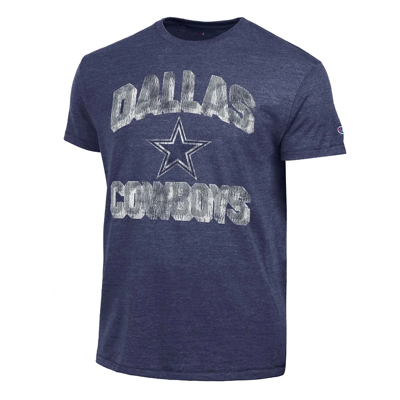 Men's Champion Gray Dallas Cowboys Ultimate Tri-Blend T-Shirt