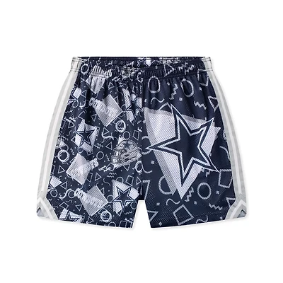 Short Chubbies bleu marine en maille pour homme des Cowboys de Dallas