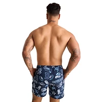 Maillot de bain classique doublé bleu marine Dallas Cowboys The Neon pour homme, taille 5,5 pouces