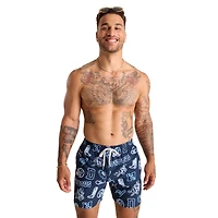 Maillot de bain classique doublé bleu marine Dallas Cowboys The Neon pour homme, taille 5,5 pouces