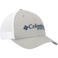 Men's Columbia Gray/White Dallas Cowboys PFG Ball Flex Hat