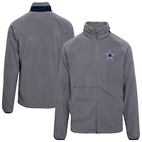 Veste polaire entièrement zippée Flanker IV des Cowboys de Dallas Columbia pour homme, gris