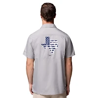 Men's Columbia  Gray Dallas Cowboys Slack Tide Camp Button-Up Shirt