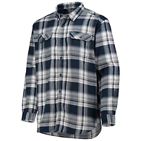 Chemise à manches longues boutonnée Omni-Wick des Dallas Cowboys Flare Gun de Columbia pour homme, bleu marine/blanc