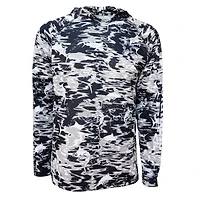 Men's Columbia Navy Dallas Cowboys Camo Super Terminal Tackle Pullover Hoodie