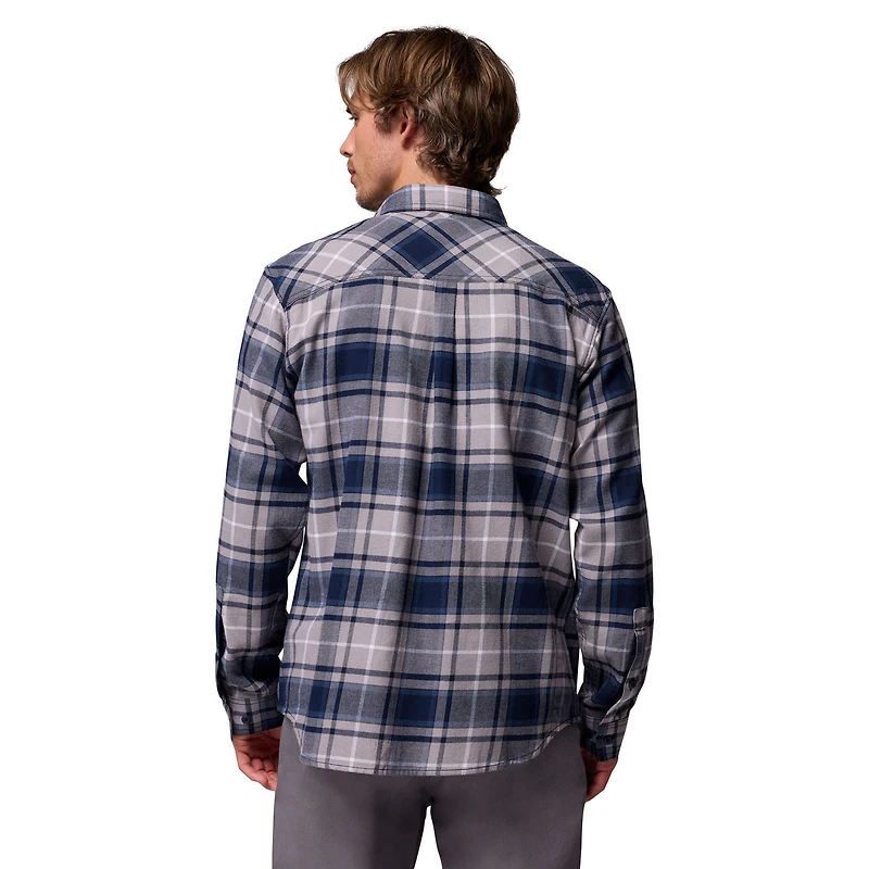 Men's Columbia  Navy Dallas Cowboys Flare Gun Long-Sleeve Button-Up Flannel Shirt
