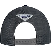 Men's Columbia Navy Dallas Cowboys PFG Mesh Snapback Hat