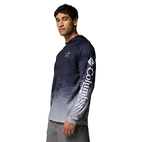 Men's Columbia  Navy Dallas Cowboys Super Terminal Tackle Hoodie