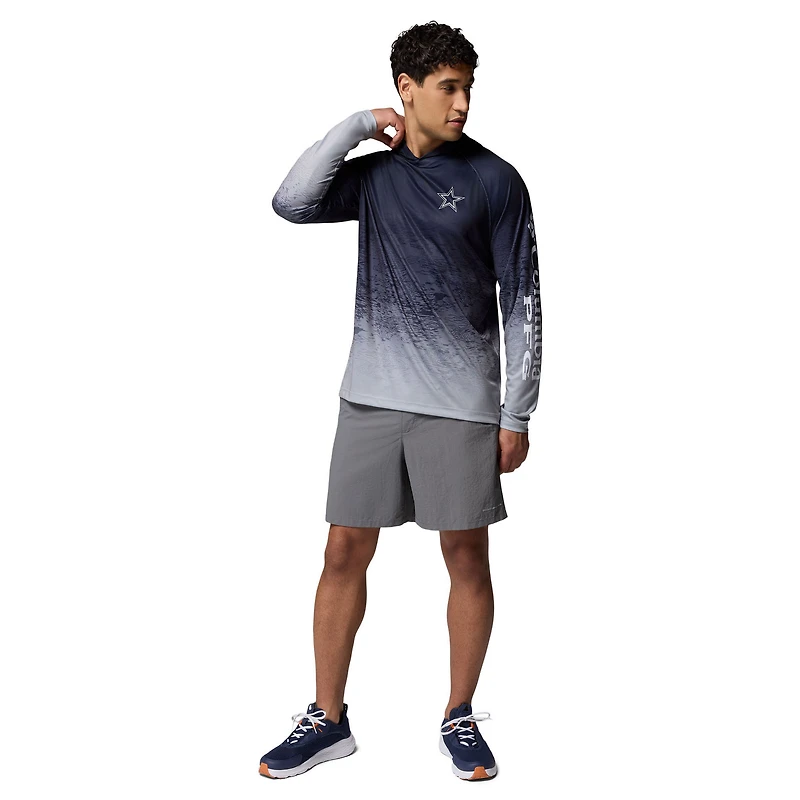 Men's Columbia  Navy Dallas Cowboys Super Terminal Tackle Hoodie