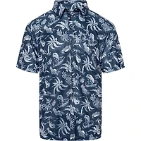 Polo Columbia Navy Dallas Cowboys Super Terminal Tackle Omni-Shade pour hommes