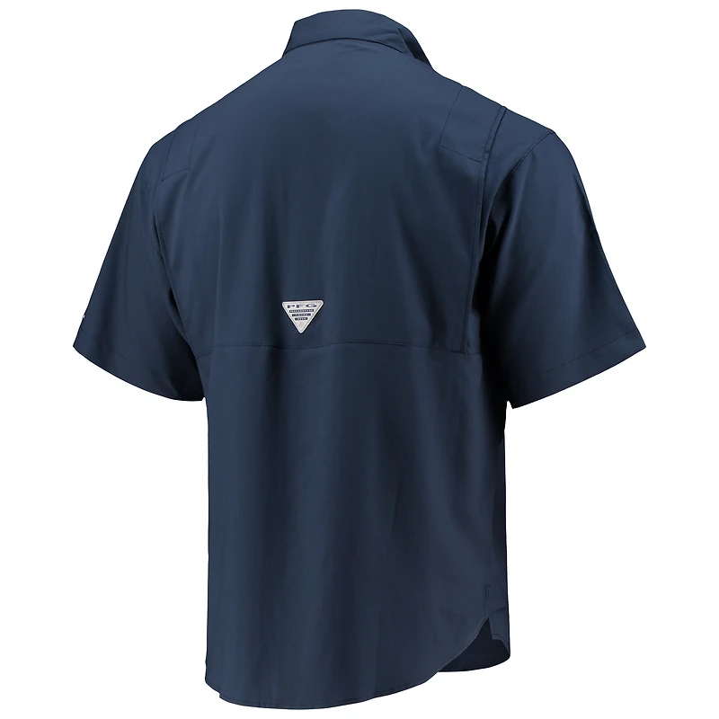 Chemise boutonnée Columbia Navy Dallas Cowboys Tamiami Omni-Shade pour hommes