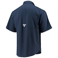 Chemise boutonnée Columbia Navy Dallas Cowboys Tamiami Omni-Shade pour hommes