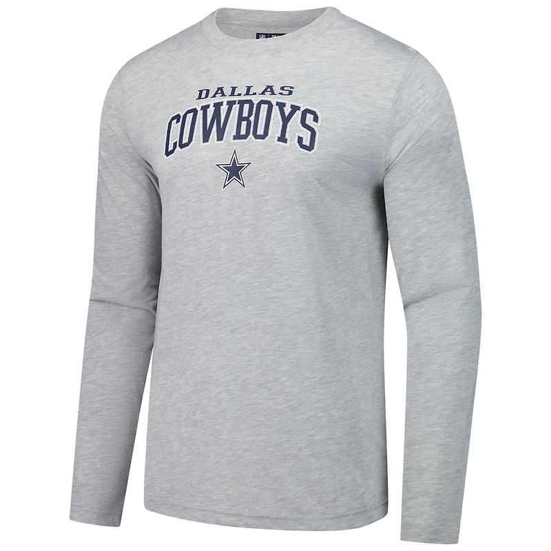 Men's Concepts Sport Dallas Cowboys Petition Long Sleeve Top & Pants Sleep Set