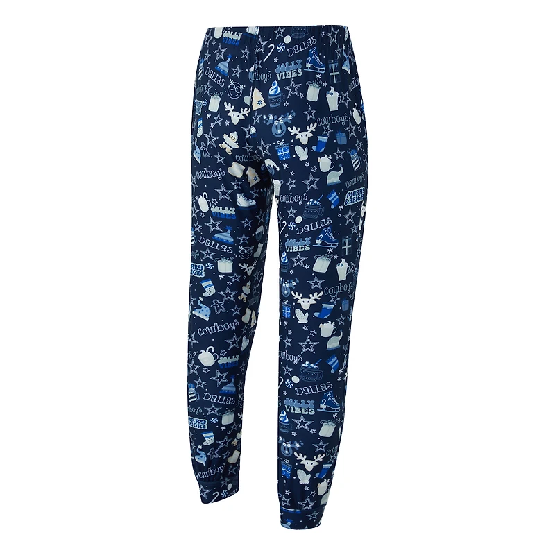 Ensemble haut à manches longues et pantalon marron Dallas Cowboys de la collection Concepts Sport pour homme