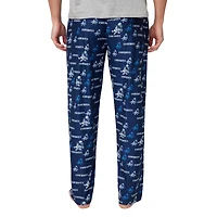 Men's Concepts Sport Navy Dallas Cowboys Retro Mosaic Allover Print Knit Pants