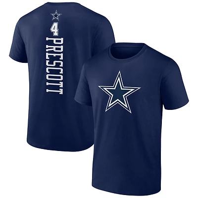 Men's Dak Prescott Navy Dallas Cowboys Playmaker T-Shirt