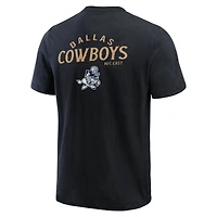 Men's Darius Rucker Collection by Fanatics Black Dallas Cowboys Washed Henley T-Shirt
