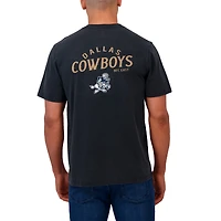 Men's Darius Rucker Collection by Fanatics Black Dallas Cowboys Washed Henley T-Shirt