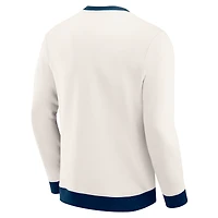 Men's Darius Rucker Collection by Fanatics  Cream Dallas Cowboys Colorblock Crewneck Sweatshirt