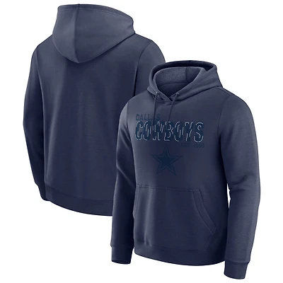 Sweat à capuche pour homme Darius Rucker Collection by Fanatics, bleu marine chiné, des Cowboys de Dallas