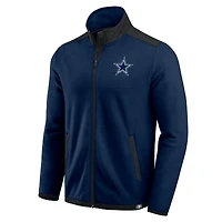 Veste polaire entièrement zippée à blocs de couleurs bleu marine Dallas Cowboys la collection Darius Rucker pour homme par Fanatics
