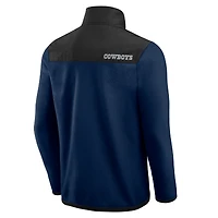 Veste polaire entièrement zippée à blocs de couleurs bleu marine Dallas Cowboys la collection Darius Rucker pour homme par Fanatics