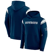 Sweat à capuche délavé pour homme de la collection Darius Rucker par Fanatics, bleu marine, motif football Dallas Cowboys