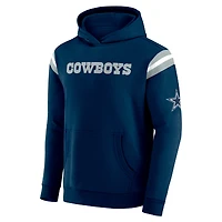 Sweat à capuche délavé pour homme de la collection Darius Rucker par Fanatics, bleu marine, motif football Dallas Cowboys