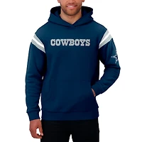 Sweat à capuche délavé pour homme de la collection Darius Rucker par Fanatics, bleu marine, motif football Dallas Cowboys