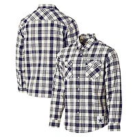 Collection Darius Rucker pour hommes par Fanatics Navy Dallas Cowboys Western Chemise à boutons complets