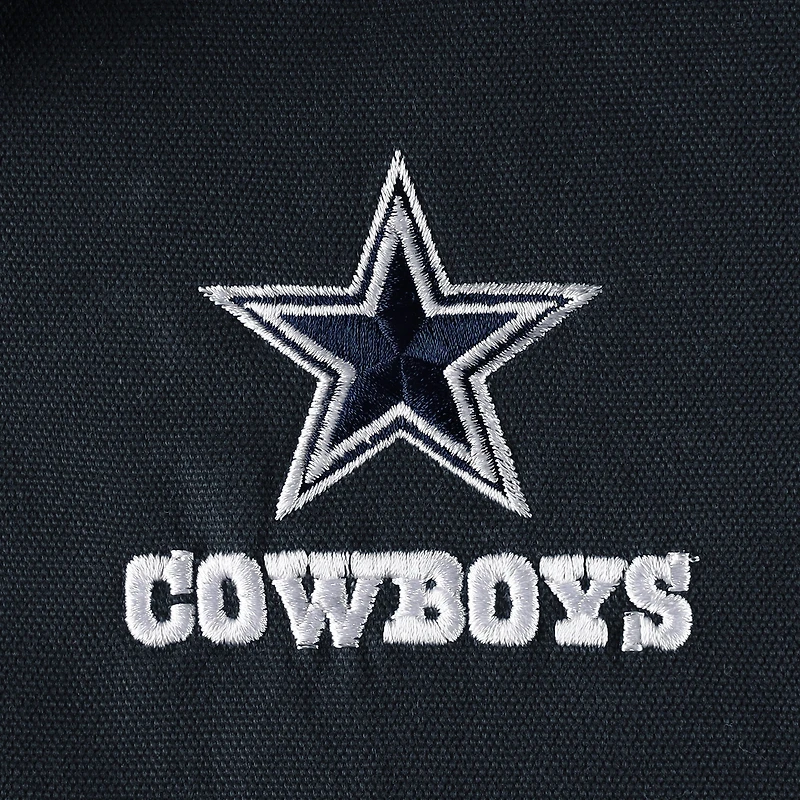 Dunbrooke Charcoal Dallas Cowboys Big & Tall Dakota Sweat à capuche en toile Veste entièrement zippée