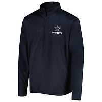Men's Dunbrooke Navy Dallas Cowboys All-Star Tech Quarter-Zip Top