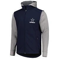 Veste Dunbrooke Navy Dallas Cowboys Alpha entièrement zippée pour homme