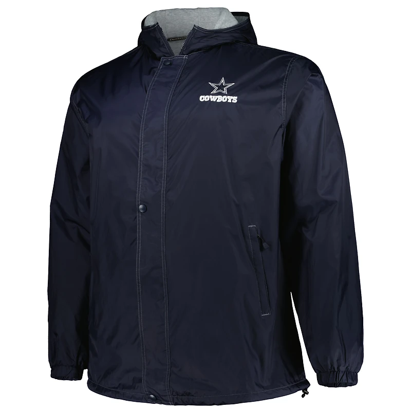 Men's Dunbrooke Navy Dallas Cowboys Big & Tall Legacy Stadium Full-Zip Jacket