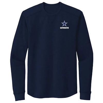 T-shirt thermique à manches longues Dunbrooke Navy Dallas Cowboys Cavalier pour hommes