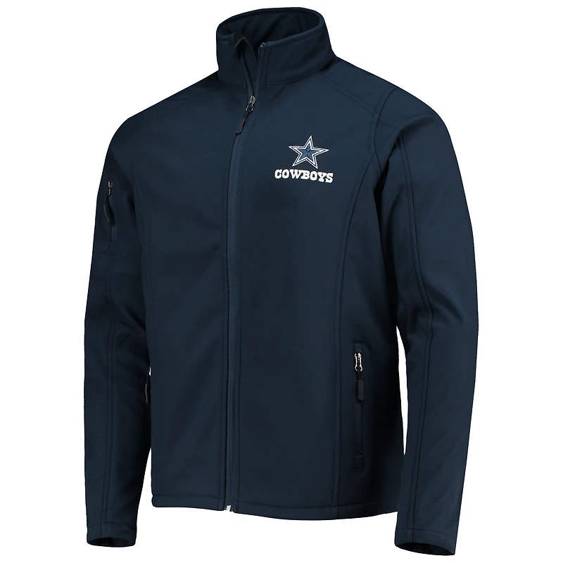 Dunbrooke Navy Dallas Cowboys Sonoma Veste Softshell entièrement zippée pour homme